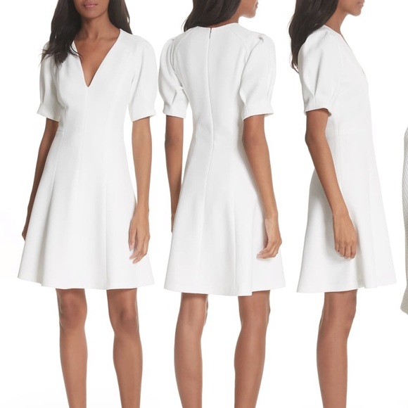 REBECCA TAYLOR KNIT FIT AND FLARE DRESS - NWT! - Picture 3 of 10